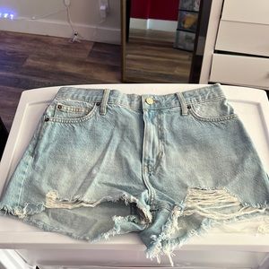BDG Girlfriend High-Rise Jean Shorts